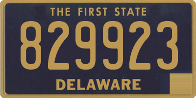 DE license plate 829923