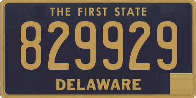 DE license plate 829929
