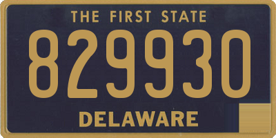 DE license plate 829930