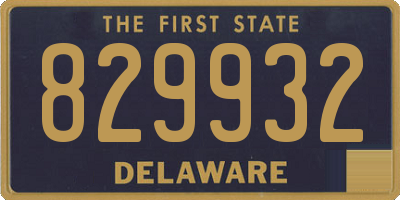 DE license plate 829932