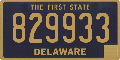 DE license plate 829933