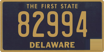 DE license plate 82994