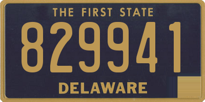 DE license plate 829941