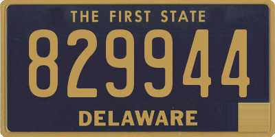 DE license plate 829944