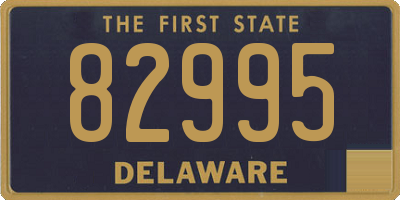 DE license plate 82995