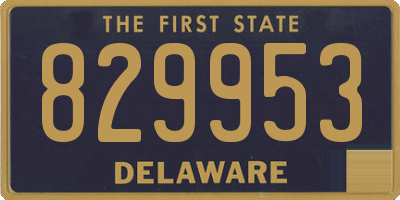 DE license plate 829953