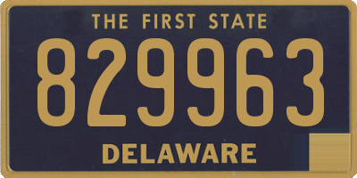 DE license plate 829963