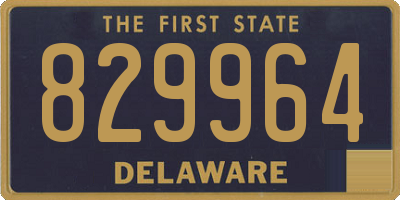 DE license plate 829964