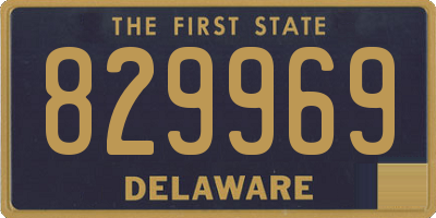 DE license plate 829969