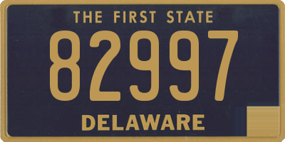 DE license plate 82997