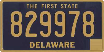 DE license plate 829978