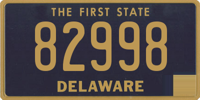 DE license plate 82998