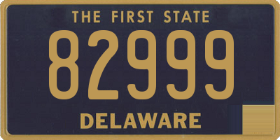 DE license plate 82999