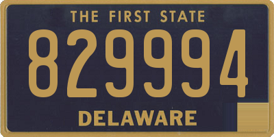 DE license plate 829994
