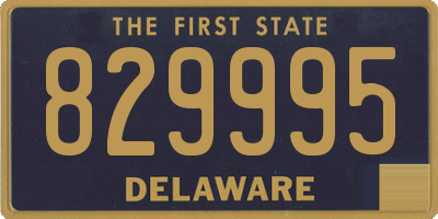 DE license plate 829995