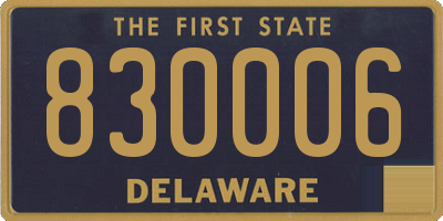 DE license plate 830006