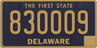DE license plate 830009