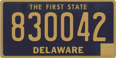 DE license plate 830042