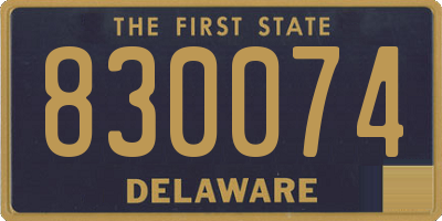DE license plate 830074