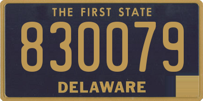 DE license plate 830079