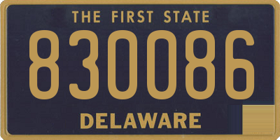 DE license plate 830086