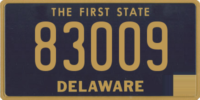 DE license plate 83009