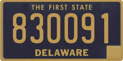 DE license plate 830091