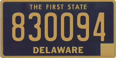 DE license plate 830094
