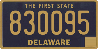 DE license plate 830095