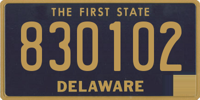 DE license plate 830102