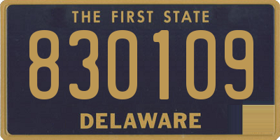 DE license plate 830109