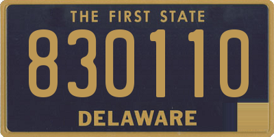 DE license plate 830110