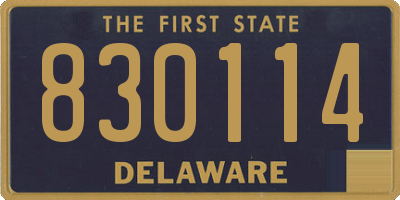DE license plate 830114