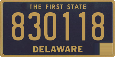 DE license plate 830118