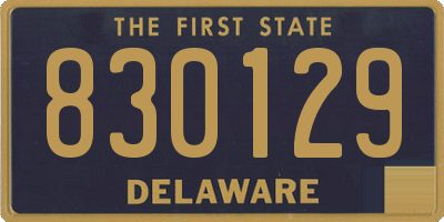 DE license plate 830129