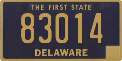 DE license plate 83014