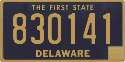 DE license plate 830141