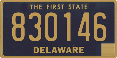 DE license plate 830146