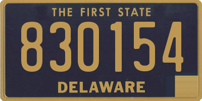DE license plate 830154