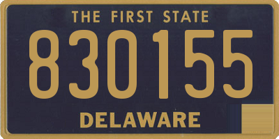DE license plate 830155