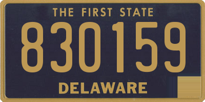 DE license plate 830159