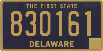 DE license plate 830161