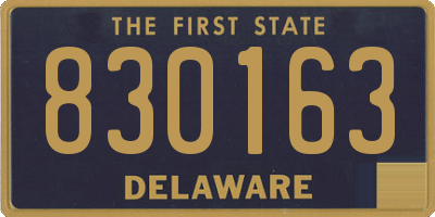DE license plate 830163