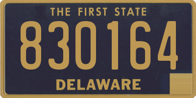 DE license plate 830164