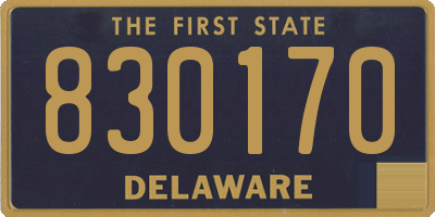 DE license plate 830170