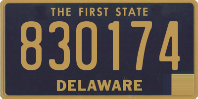 DE license plate 830174