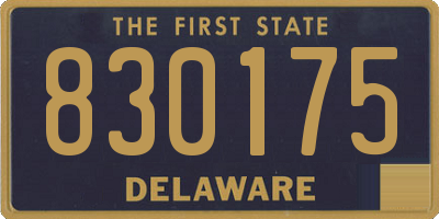DE license plate 830175