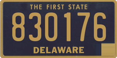 DE license plate 830176