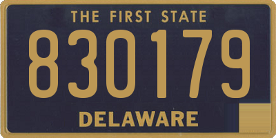 DE license plate 830179