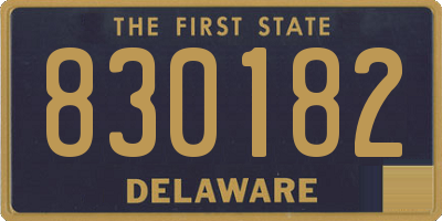 DE license plate 830182